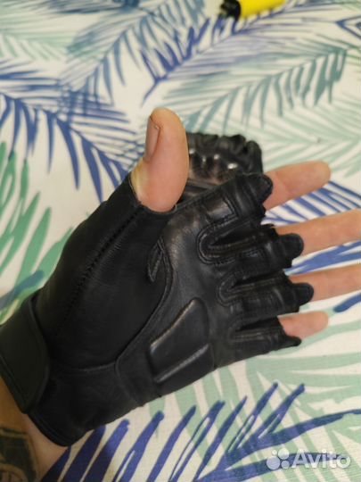 Перчатки тактические кожаные