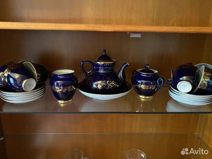 Чайный сервиз лфз cobalt кобальт СССР