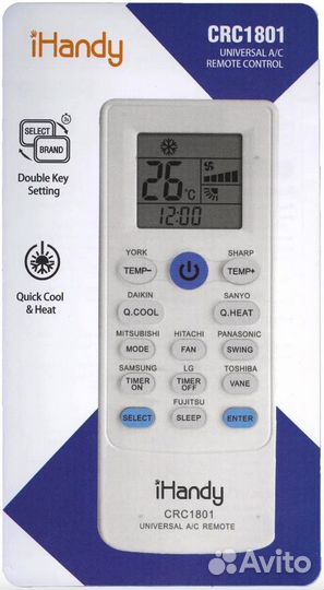 Пульт для кондиционера IHandy CRC1801