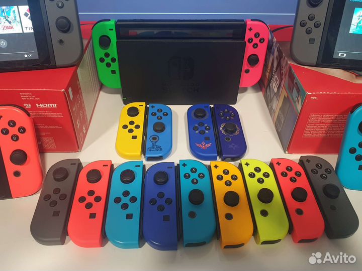 Nintendo switch 2рев. прошитый 128 гб чип