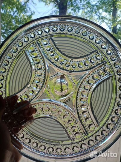 Блюдо хрустальное СССР