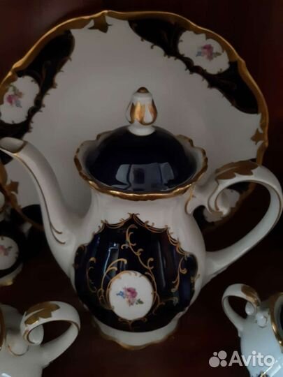 Чайный сервиз кобальт гдр cobalt торг