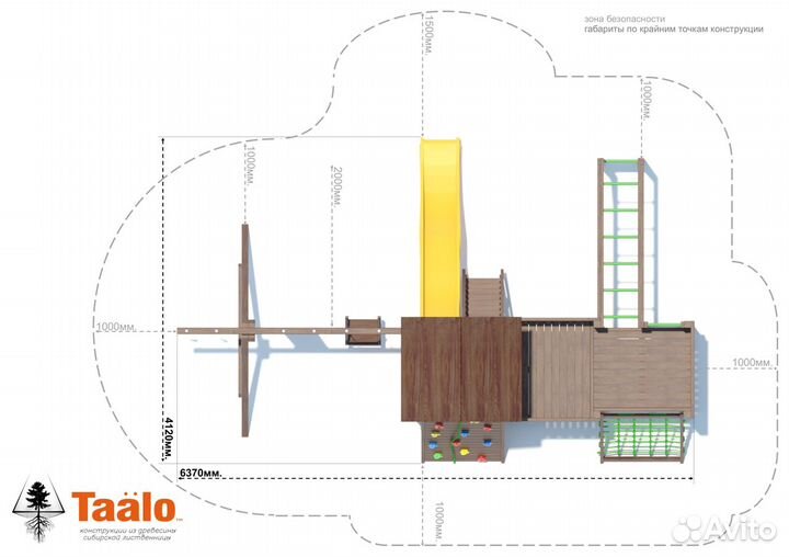 Детская игровая площадка Taalo Серия С1 модель 1
