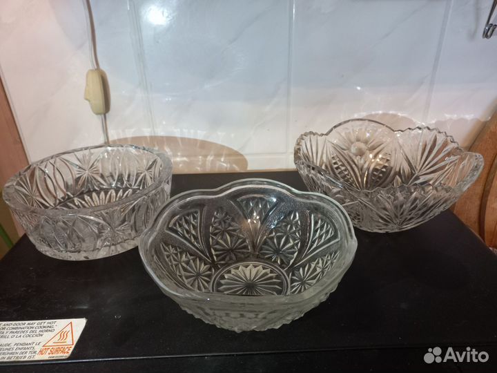 Салатник хрустальный СССР