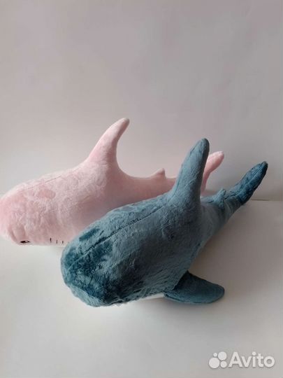 Акула из икеи розовая
