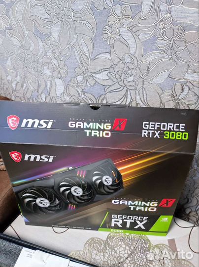 Видеокарта rtx 3080 MSI gaming x trio