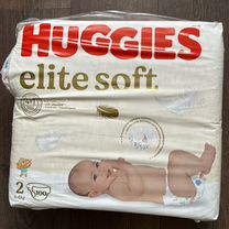 Подгузники huggies elite soft 2 100 шт