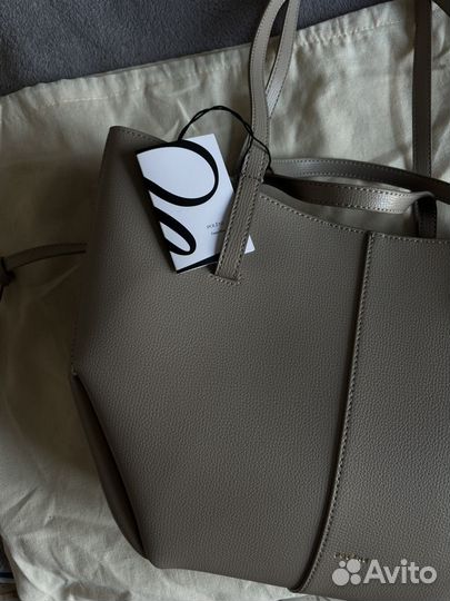 Сумка polene cyme mini taupe