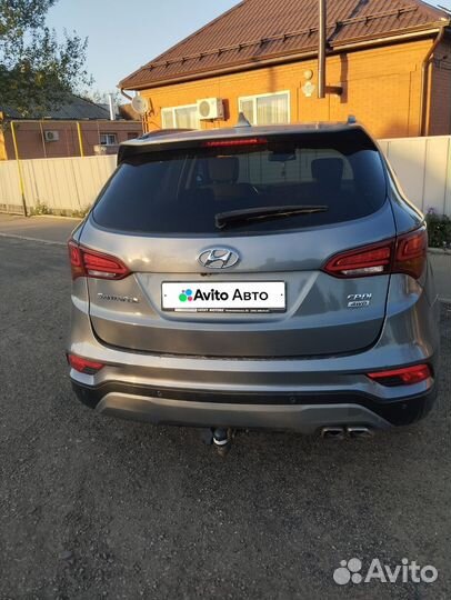 Hyundai Santa Fe 2.2 AT, 2017, 140 000 км