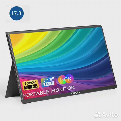 Портативный монитор arzopa 17.3 А1 Max 144Hz FHD