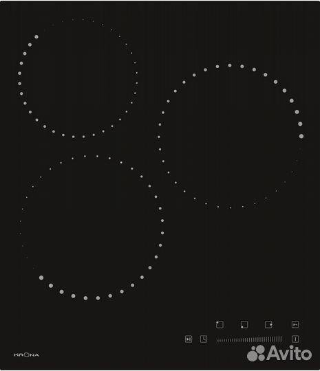 Варочная панель Krona corto 45 BL Hi-Light независ