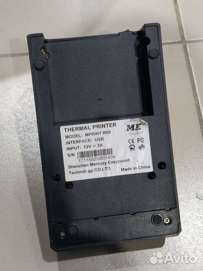 Термопринтер принтер чеков mprint r58