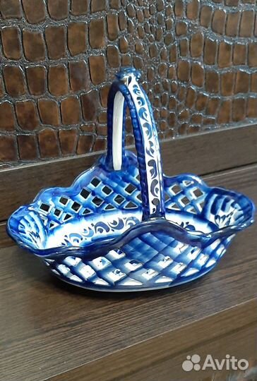 Фруктовница и конфетница Гжельский фарфор