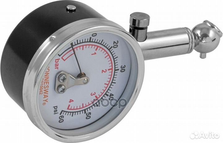 Jonnesway Манометр для шин овый металлический 5