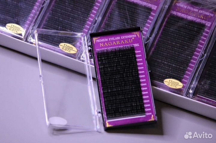 Ресницы для наращивания nagaraku / нагараку пучки