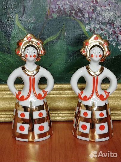 Статуэтки Матрёшка невеста, Дулево, СССР