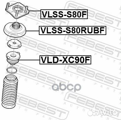 Опора амортизационной стойки перед прав/лев