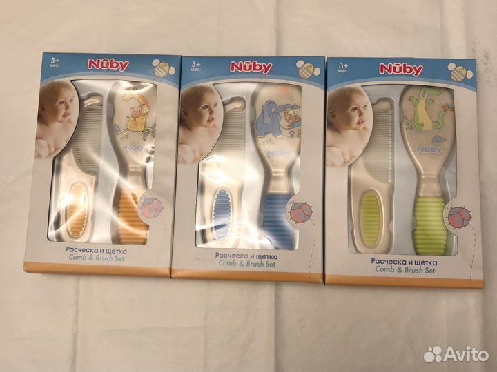 Детские расческа и щетка новые Nuby