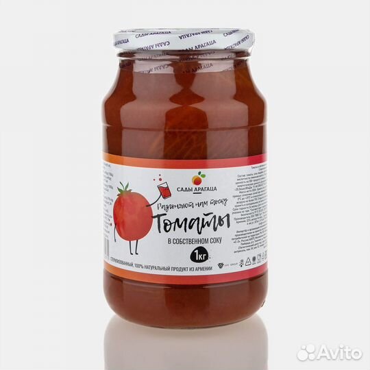 Томаты в Собственном Соку Сады Арагаца 1кг