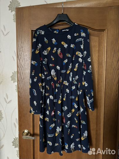 Синее платье 48 размера
