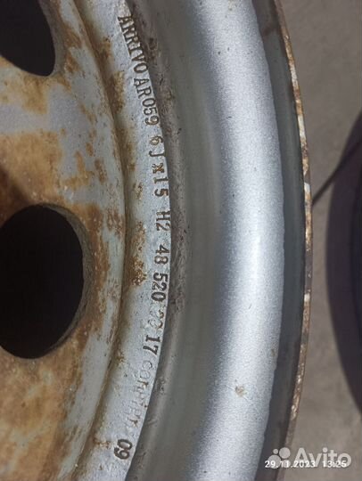 Штампованные диски r15, 6jx15 ET48