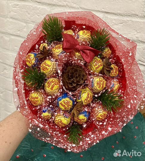 Новогодний сладкий букет