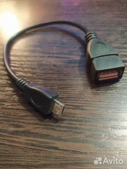 Кабель (провод) USB OTG - micro-usb - USB (f)