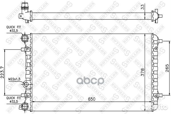 10-26417-SX радиатор системы охлаждения VW New