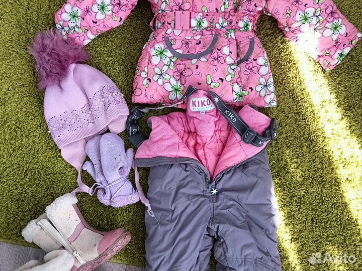 Зимний костюм для девочки 3 года