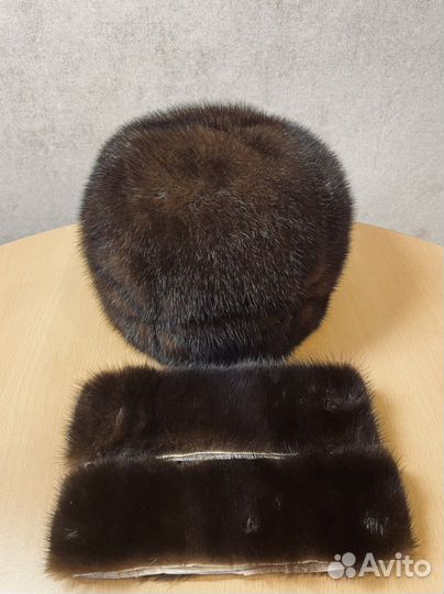 Шапка норковая женская, 56 разм