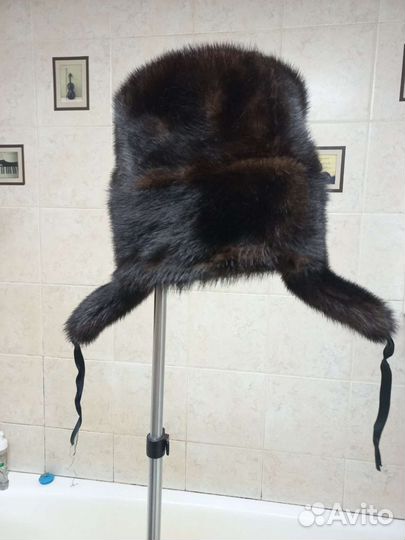 Норковая мужская шапка