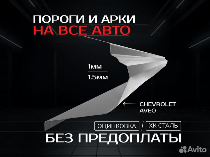 Пороги Skoda Fabia 2 Шкода Фабия