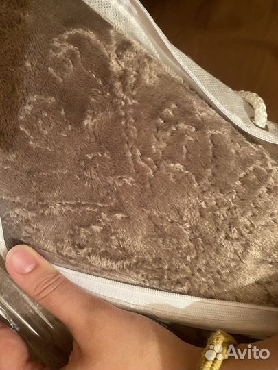 Покрывало с мехом стёганое