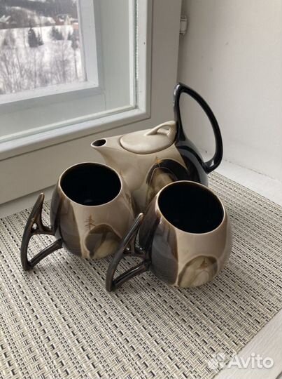 Сервиз чайный керамика ручная роспись