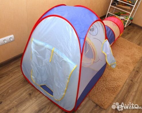 Игровой домик-палатка с тоннелем
