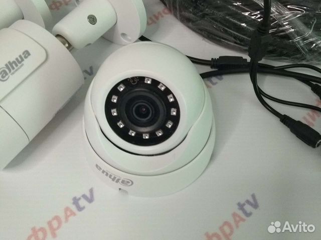 Видеонаблюдение 7 всепогодных камер комплект Dahua