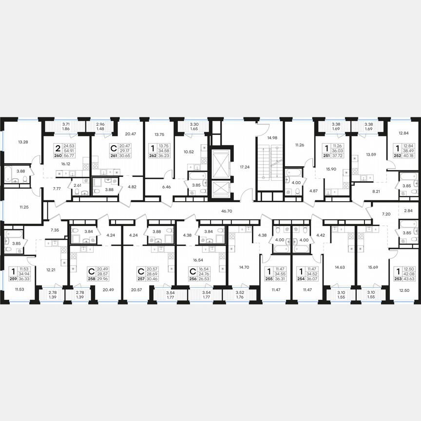 1-к. квартира, 36,3 м², 9/15 эт.