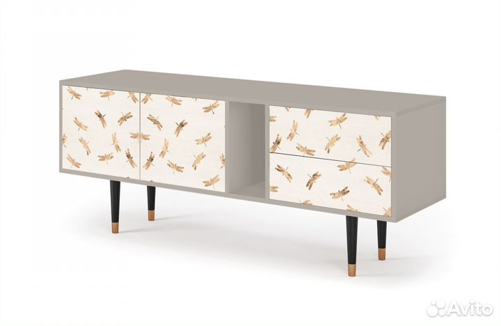 Тв-тумба T1 - Сатин - Nude Dragonflies