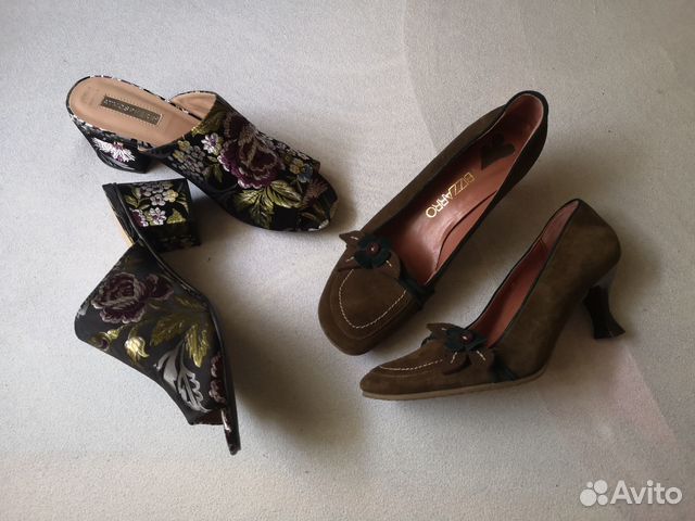 Туфли новые, замша, бохо