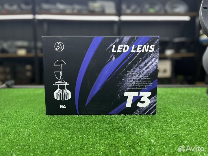 LED лампы с линзой t3 - h4