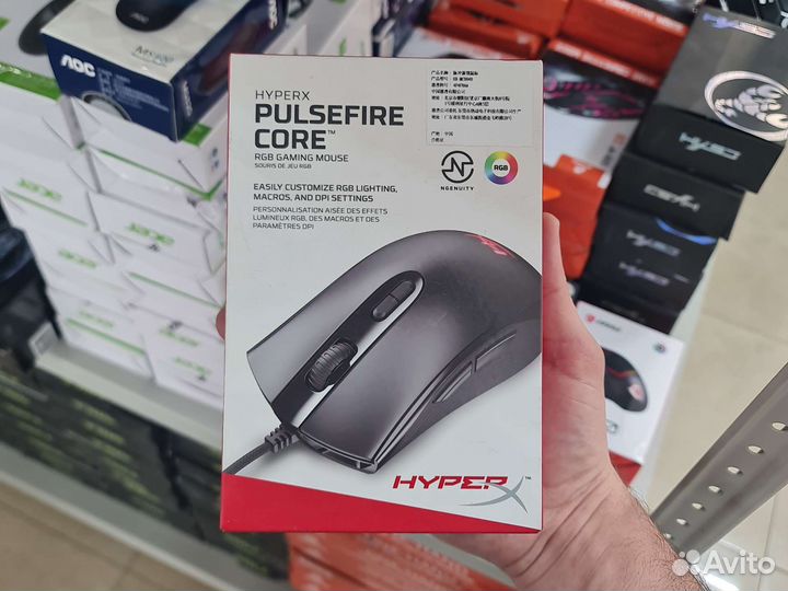 Игровая мышь HyperX Pulsefire core HX-MC004B
