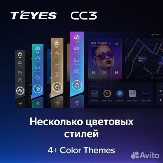 Штатная магнитола Teyes CC3 4/32 Renault Clio 3 (2