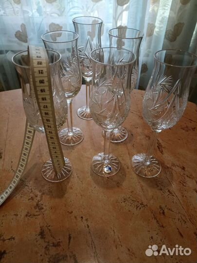 Фужеры хрустальные СССР