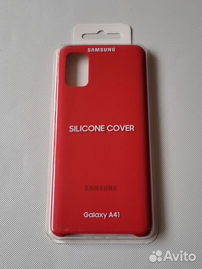 Чехол Silicone Cover на Samsung A41 оригинал