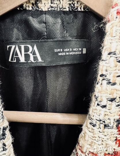 Твидовый жакет zara