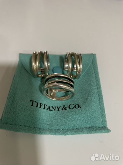 Tiffany серьги и кольцо оригинал