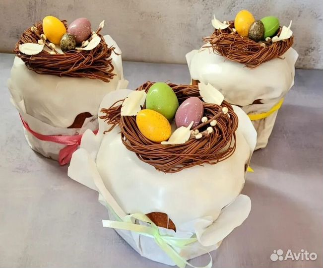 Кулич пасхальные сладкие яйца