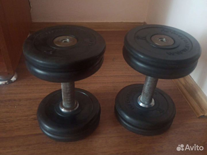 Гантели разборные обрезиненные
