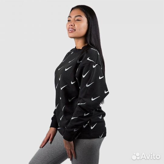 Свитшот Nike Womens Rally Print Metallic Crewneck