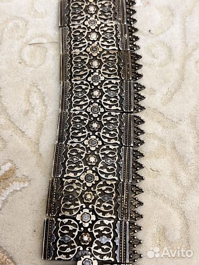 Старинный серебряная пояс 84 проба